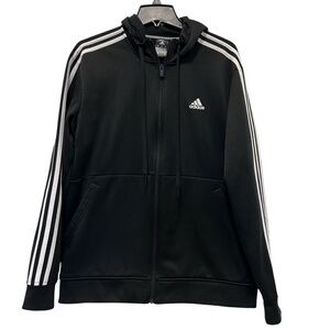 Adidas Black Zip-Up Hoodie